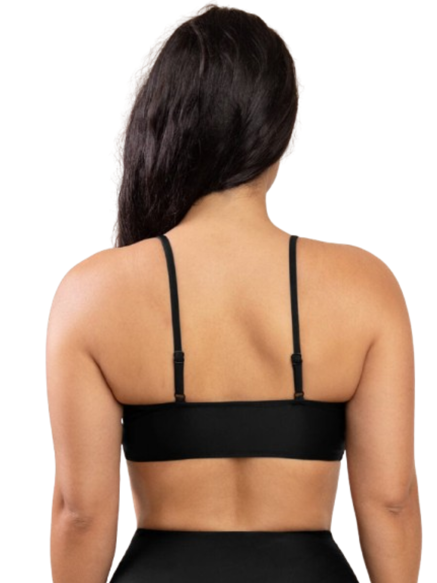 Cross-Front Sculpt One-Piece Swimsuit Top