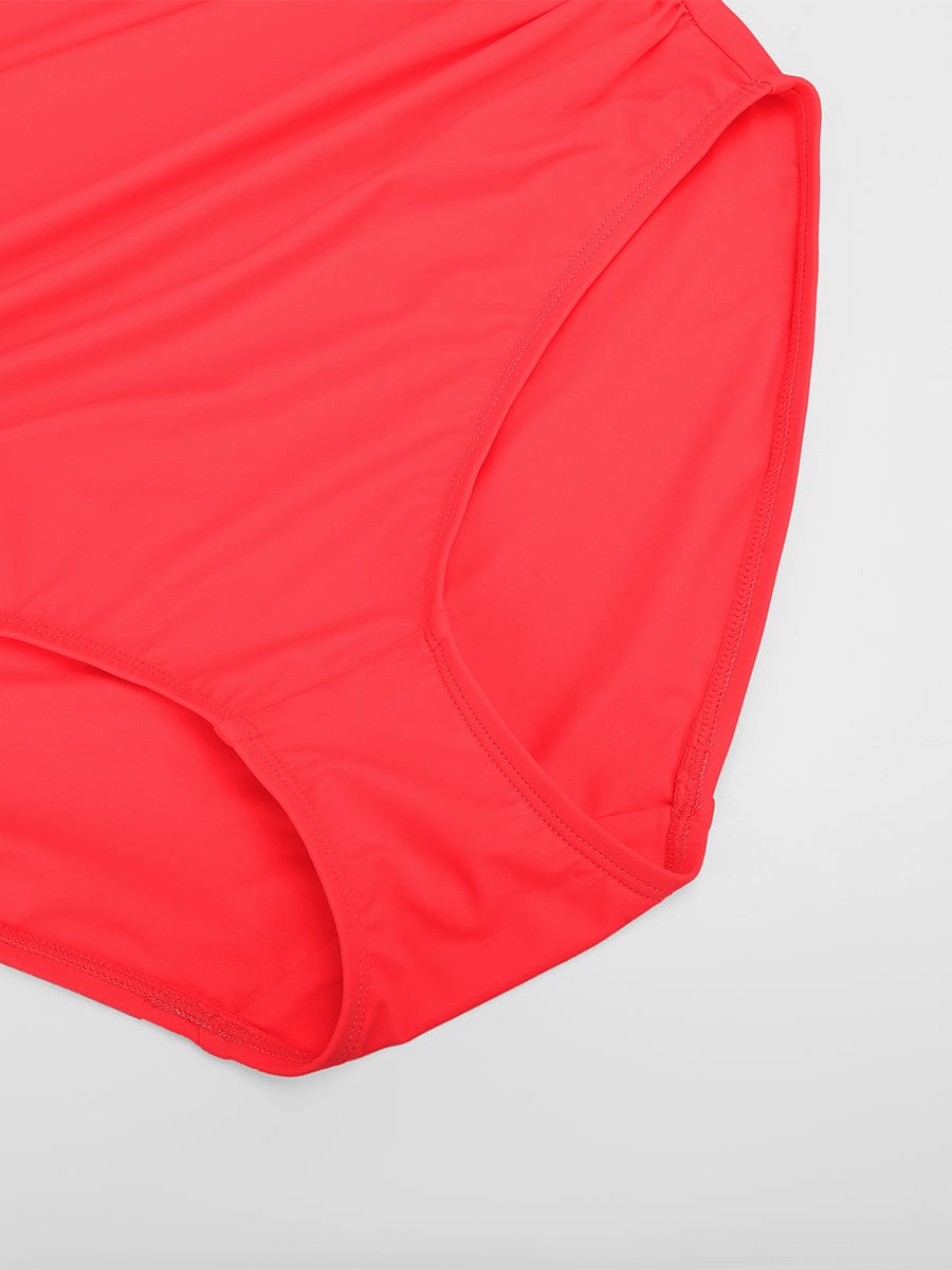 One-Shoulder Ruched Sculpt One-Piece Swimsuit