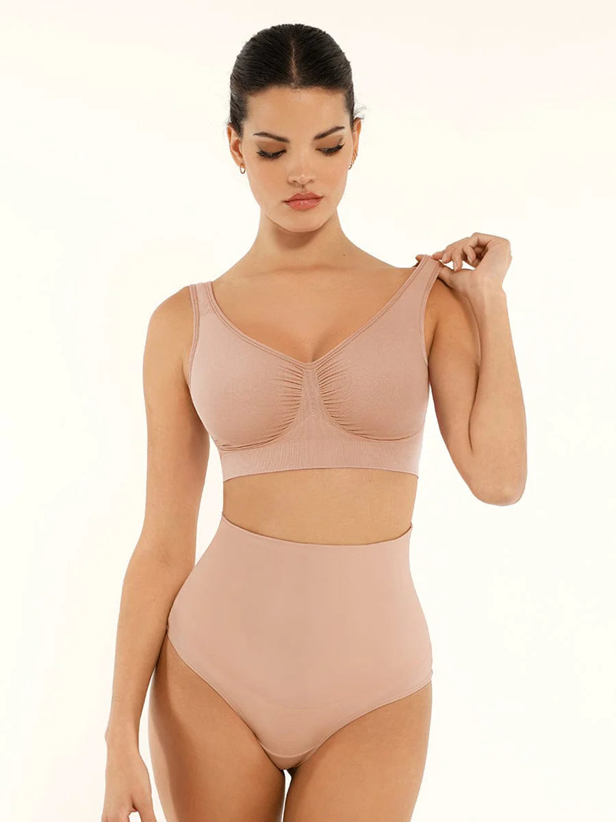 Seamless Wide-Back Support Bra