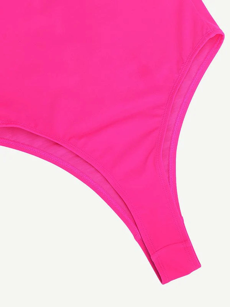 Zip Sculpt High-Leg One-Piece Swimsuit