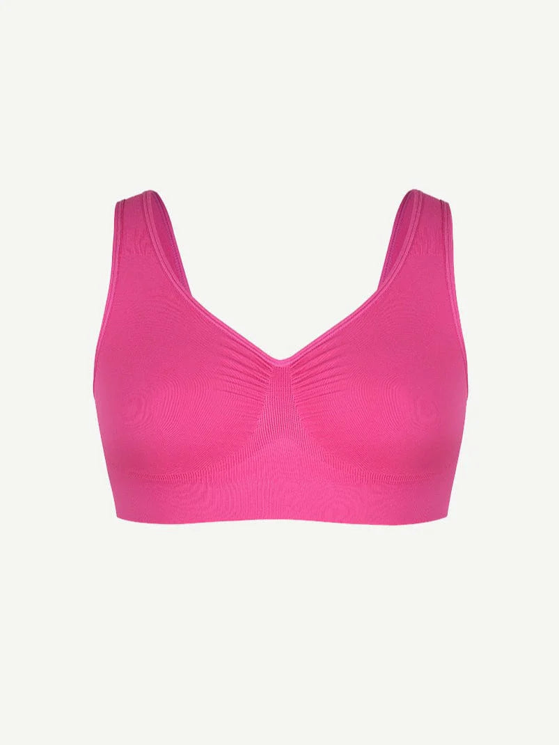 Seamless Wide-Back Support Bra