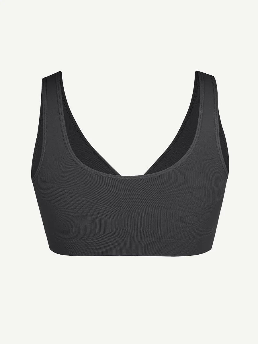 Seamless Wide-Back Support Bra