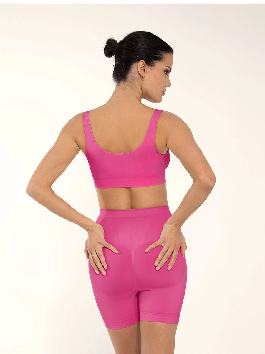 Seamless Wide-Back Support Bra