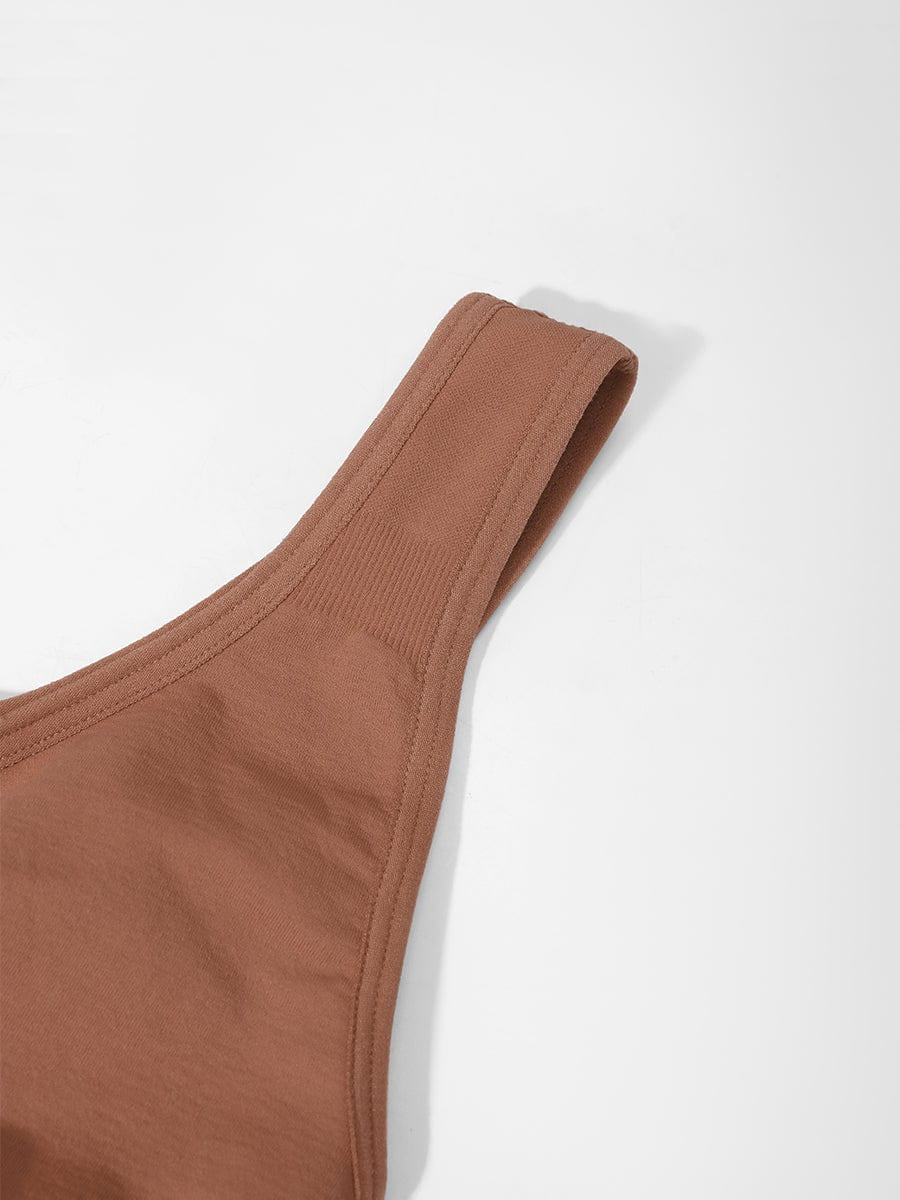 Seamless Wide-Back Support Bra