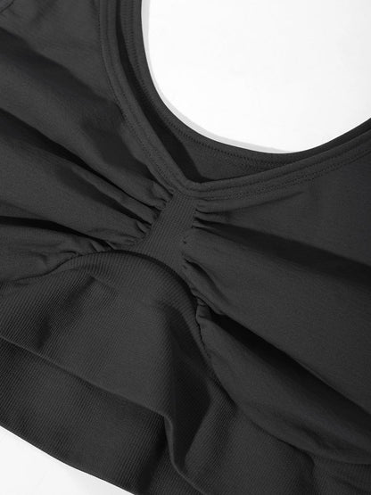 Seamless Wide-Back Support Bra