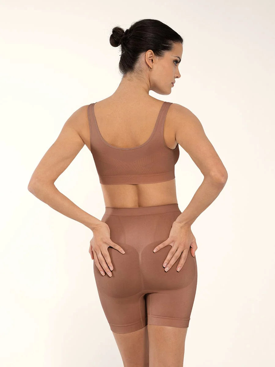 Seamless Wide-Back Support Bra