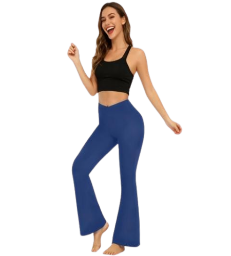 Crossover Flare Leggings – High-Waist