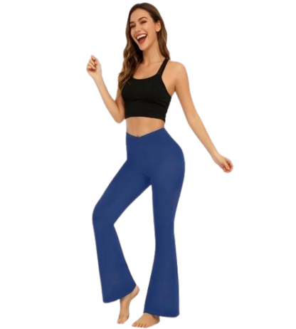 Crossover Flare Leggings – High-Waist