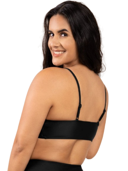 Cross-Front Sculpt One-Piece Swimsuit Top