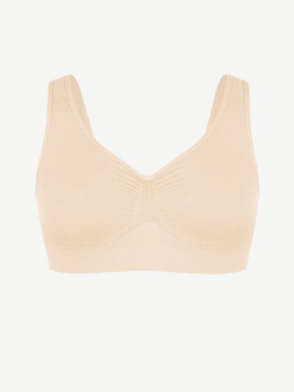 Seamless Wide-Back Support Bra