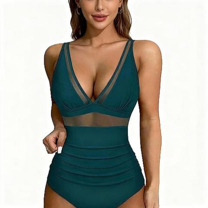 Neck-Halter One-Piece Swimsuit