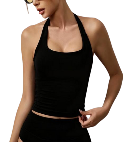 Halter Yoga Sculptor — Breathable Shockproof Sports Bra