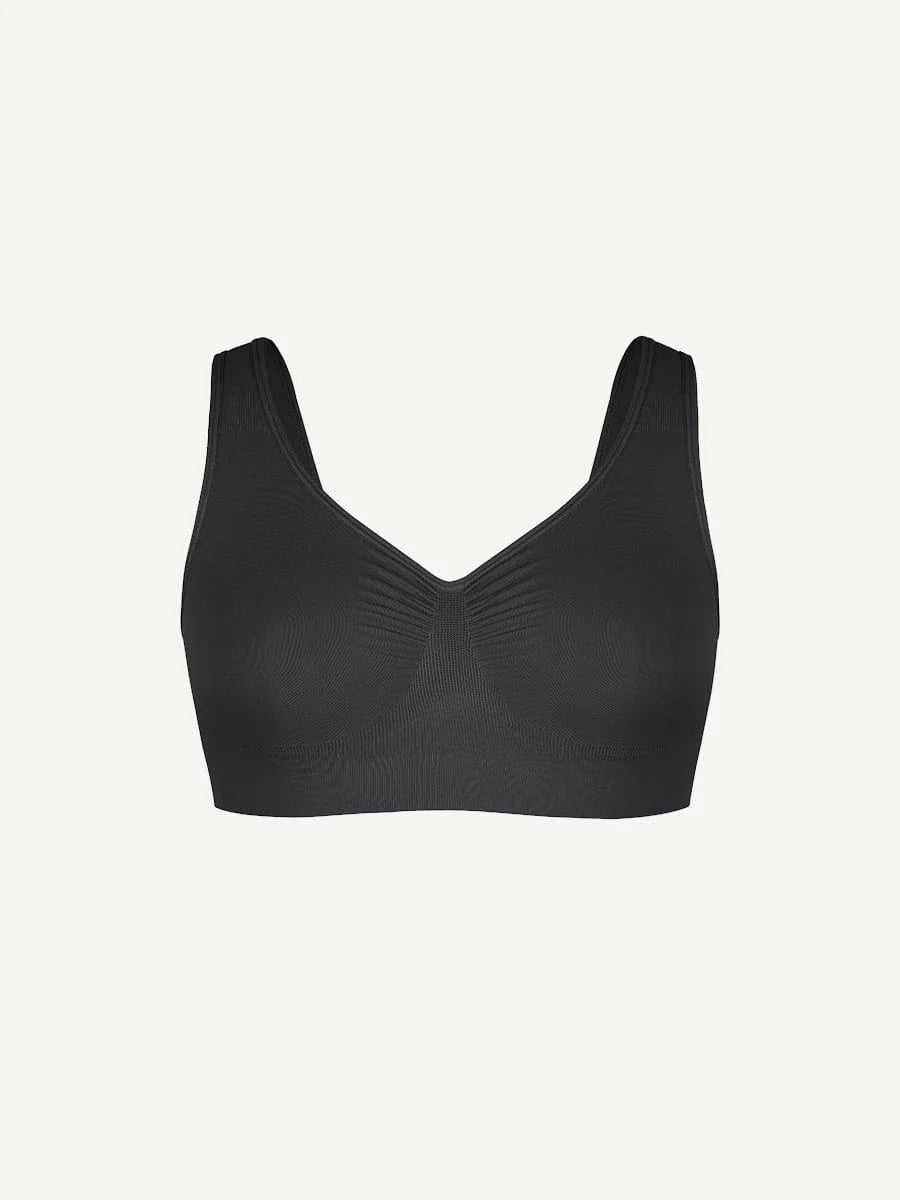 Seamless Wide-Back Support Bra