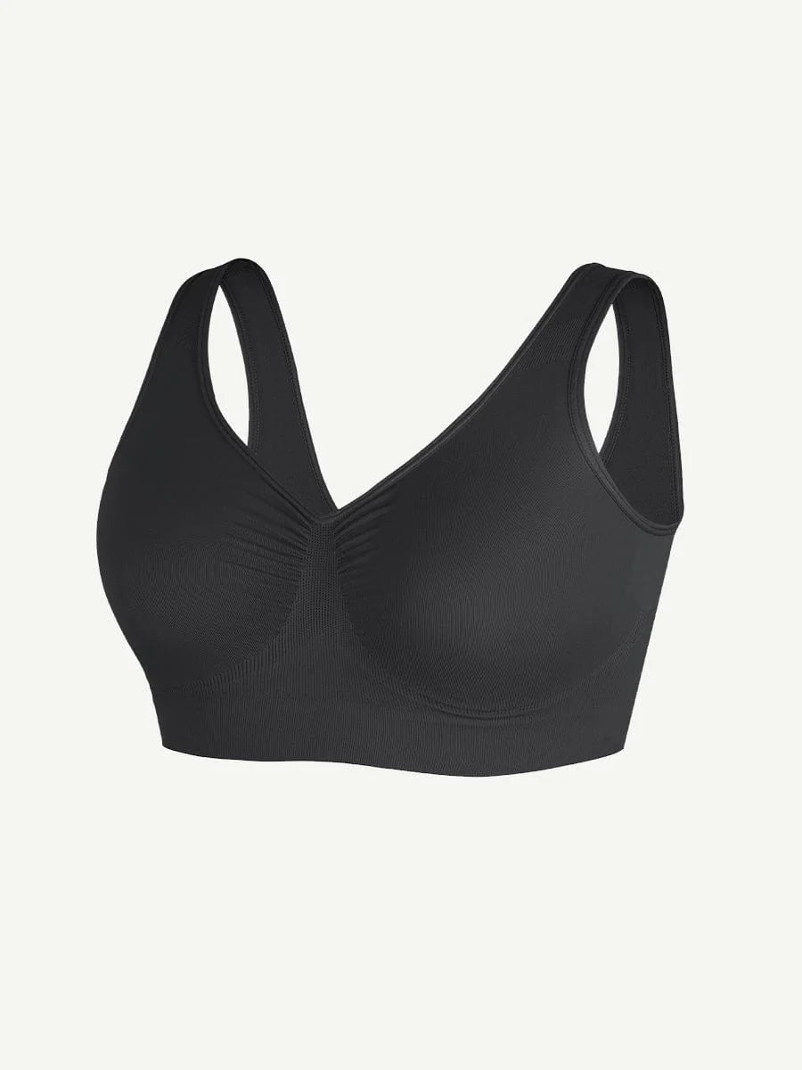Seamless Wide-Back Support Bra