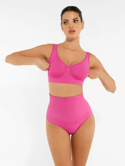 Seamless Wide-Back Support Bra