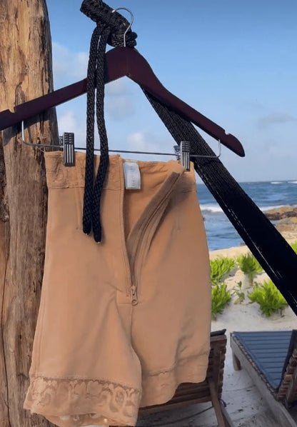 Curve Sculpt Front-Zip High-Waist Butt Lift Shorts