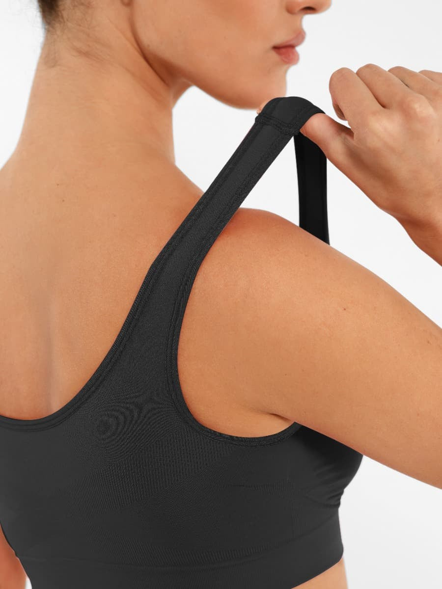 Seamless Wide-Back Support Bra
