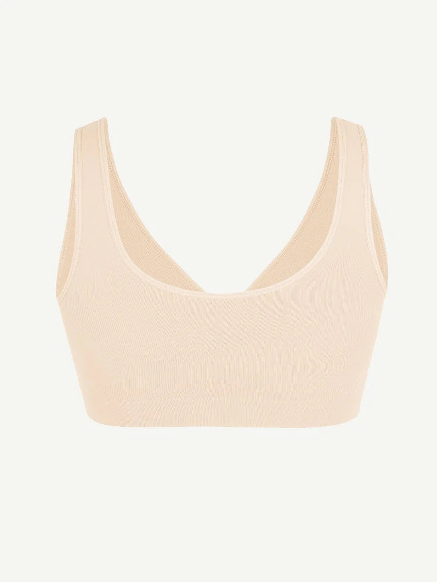 Seamless Wide-Back Support Bra