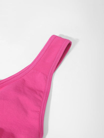 Seamless Wide-Back Support Bra