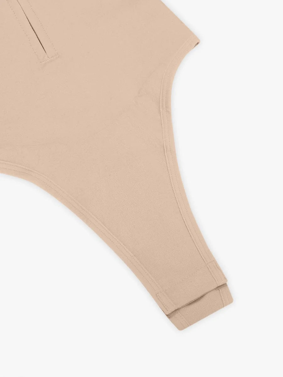 Wholesale Seamless Plunge Chest Support Bodysuit with Clips Inside