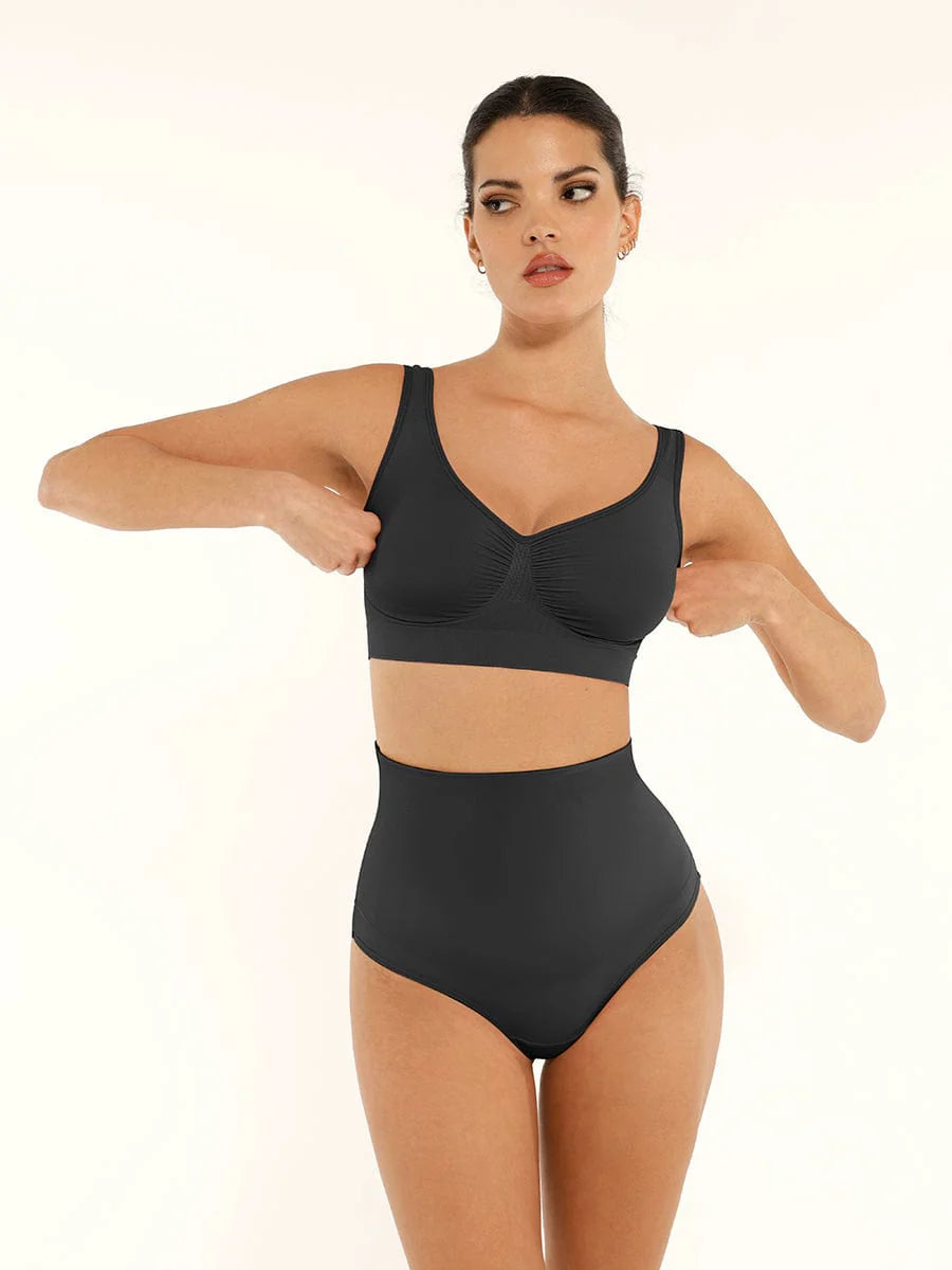 Seamless Wide-Back Support Bra