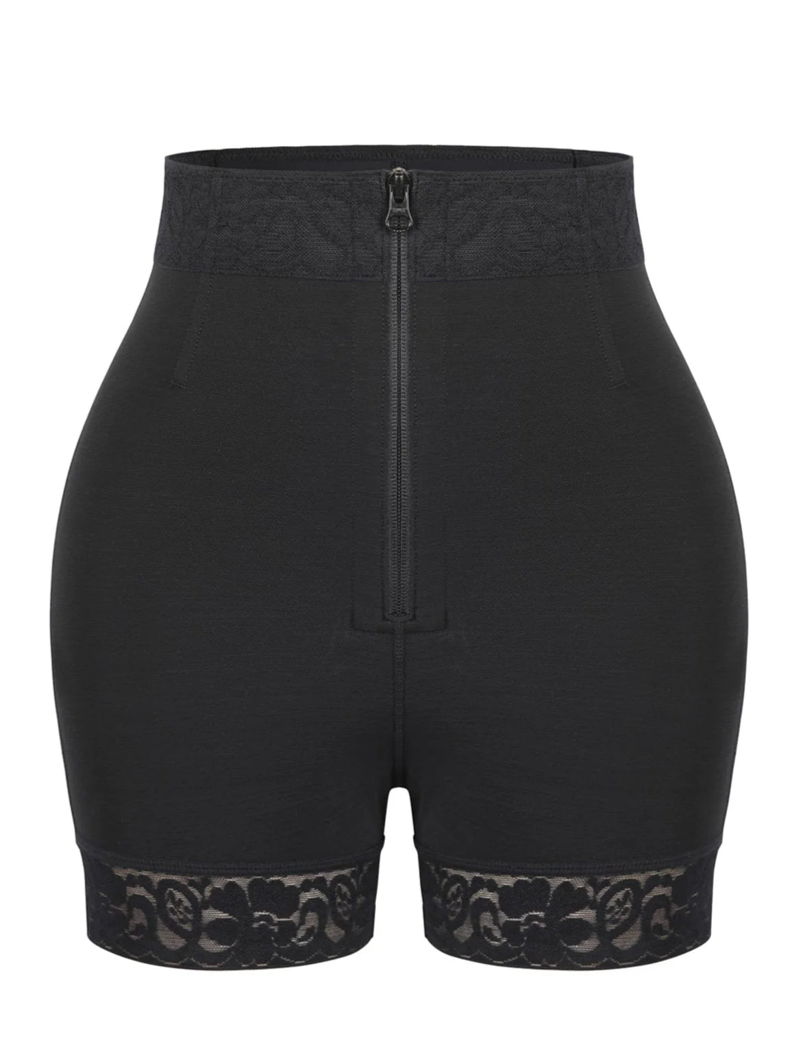 Curve Sculpt Front-Zip High-Waist Butt Lift Shorts