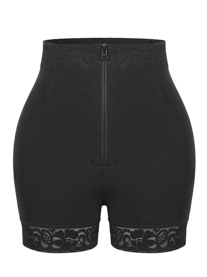 Curve Sculpt Front-Zip High-Waist Butt Lift Shorts