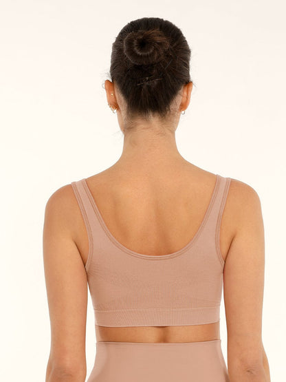 Seamless Wide-Back Support Bra