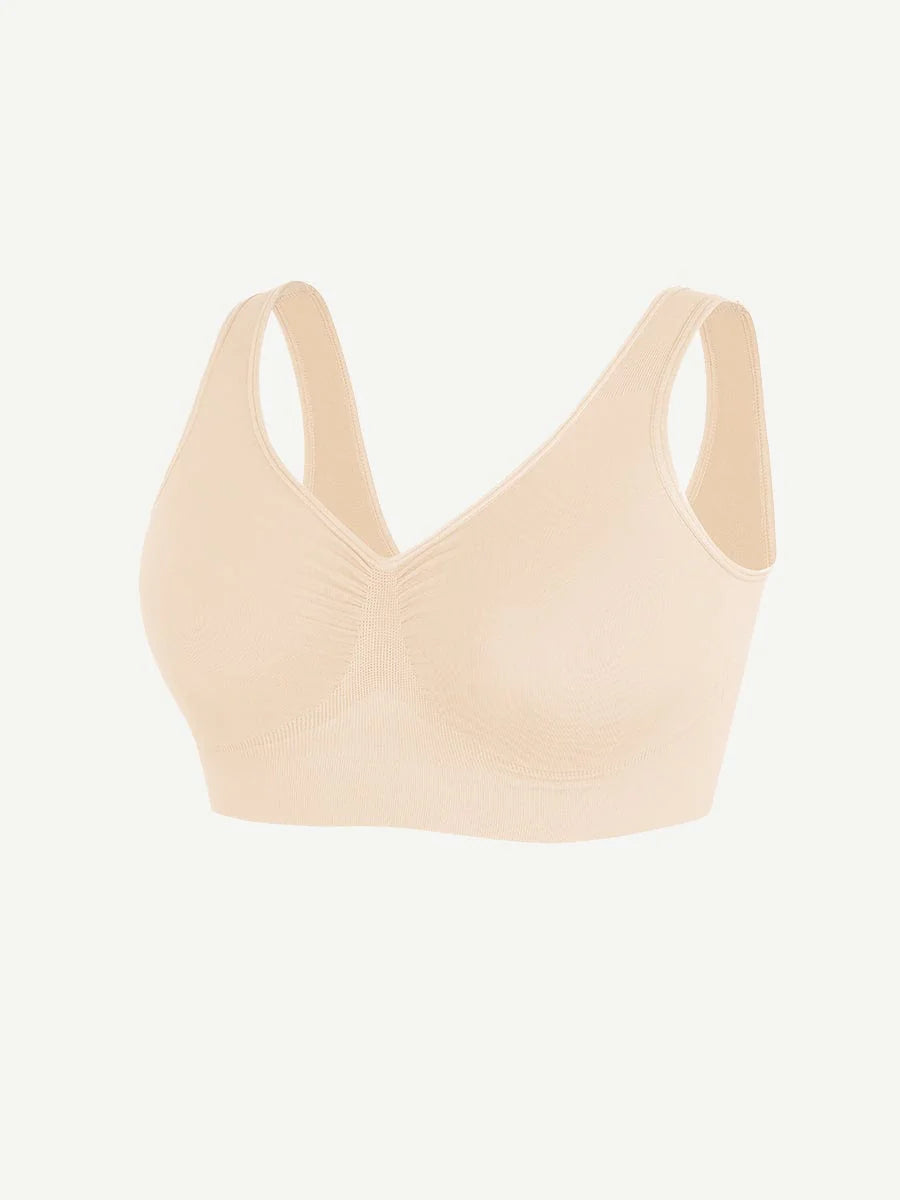 Seamless Wide-Back Support Bra