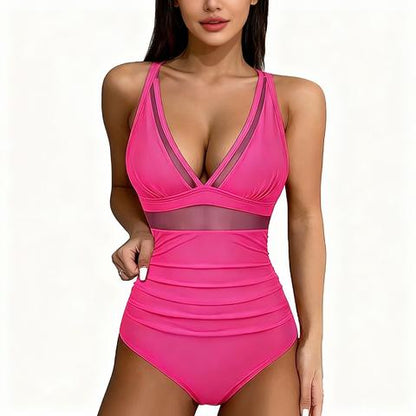 Neck-Halter One-Piece Swimsuit