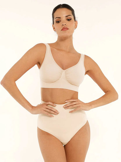 Seamless Wide-Back Support Bra