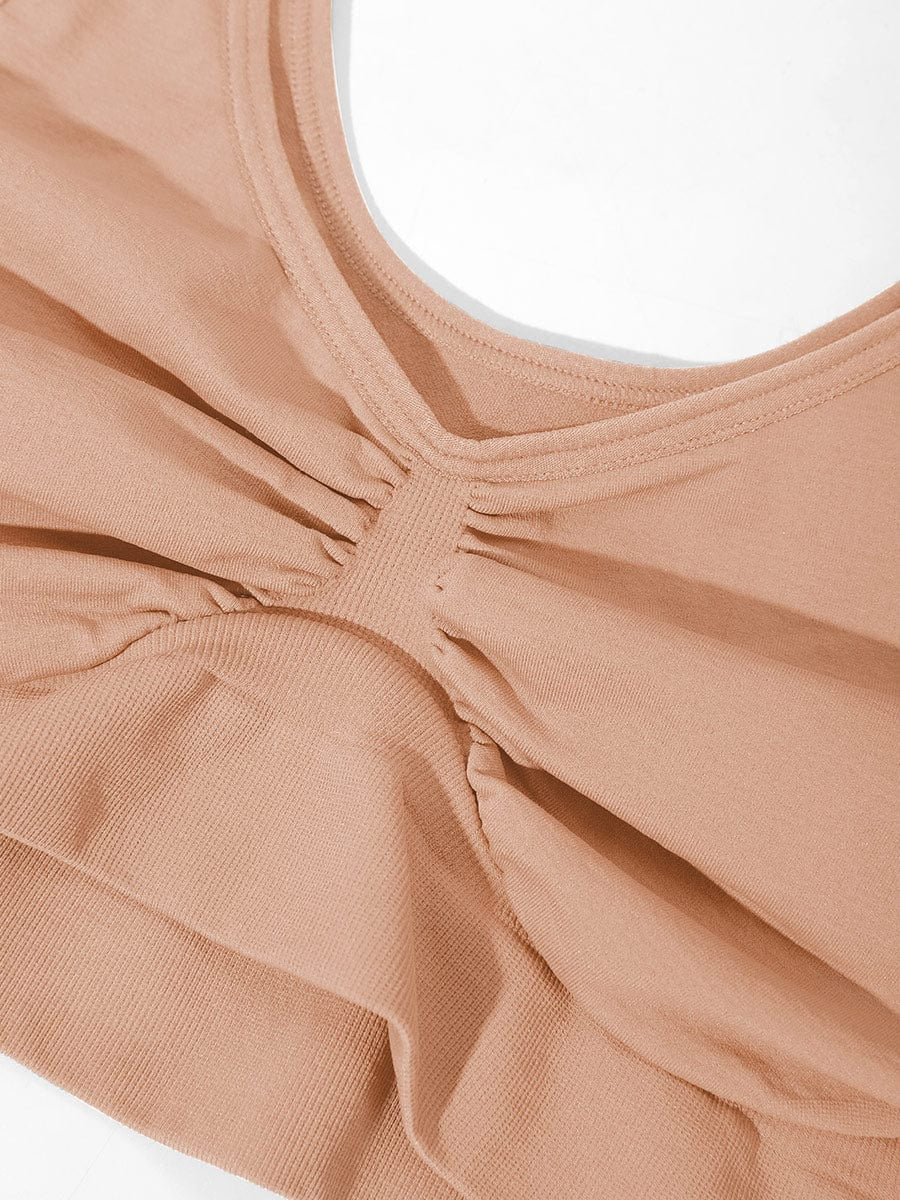 Seamless Wide-Back Support Bra
