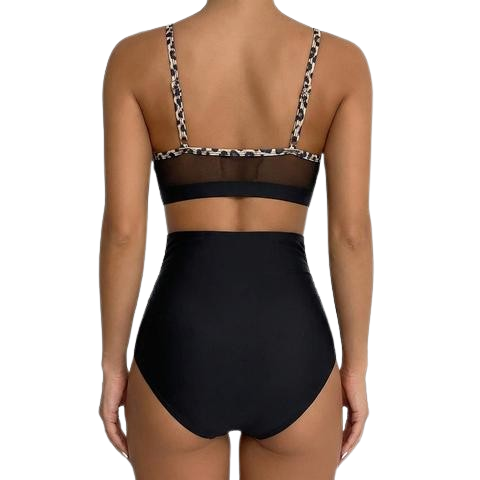 Neck-Halter One-Piece Swimsuit