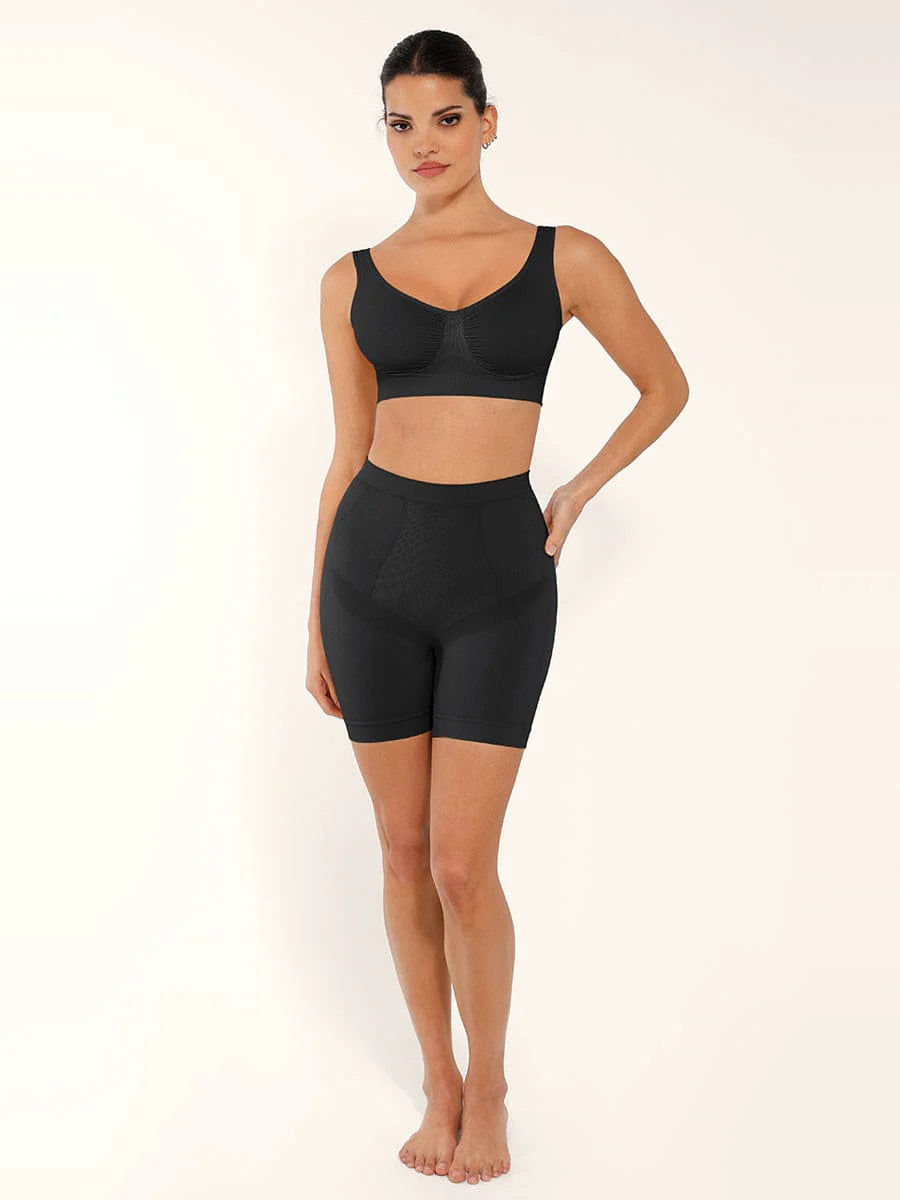 Seamless Wide-Back Support Bra