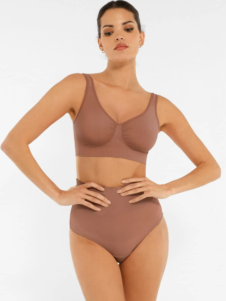 Seamless Wide-Back Support Bra