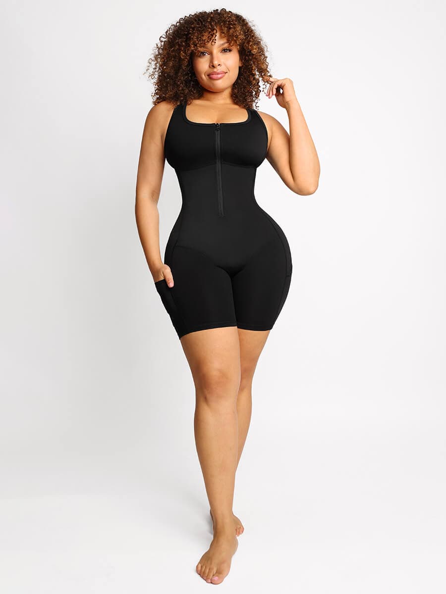 Active Sculpt Sauna Bodyshaper with Pockets