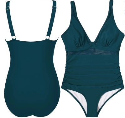 Neck-Halter One-Piece Swimsuit