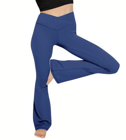 Crossover Flare Leggings – High-Waist