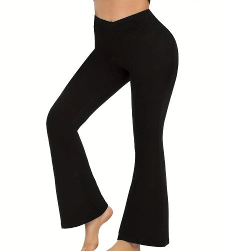 Crossover Flare Leggings – High-Waist