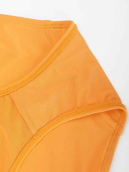 Deep V Sculpt Mesh One-Piece Swimsuit