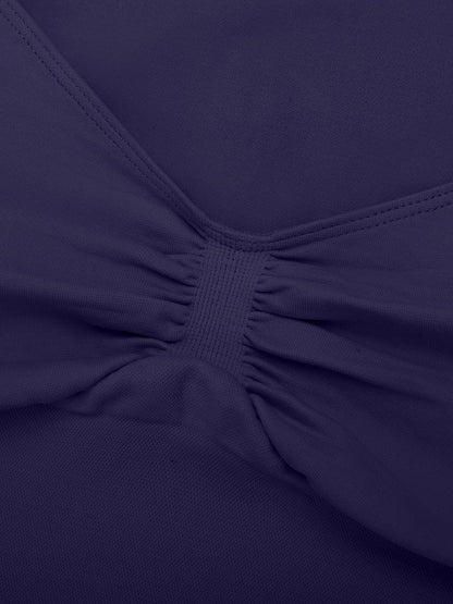 Diamond-Neck Seamless Sculpt Top