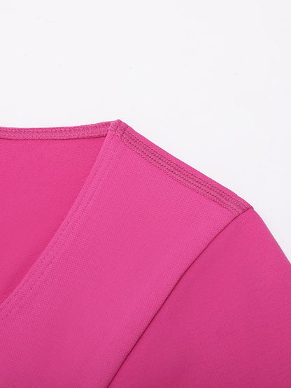 Diamond-Neck Seamless Sculpt Top