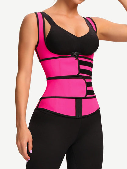 Double Belt Latex Sculpt Vest Waist Trainer