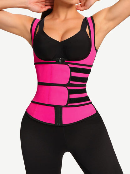 Double Belt Latex Sculpt Vest Waist Trainer