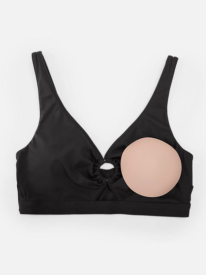 Drawstring Sculpt V-Neck One-Piece Swimsuit