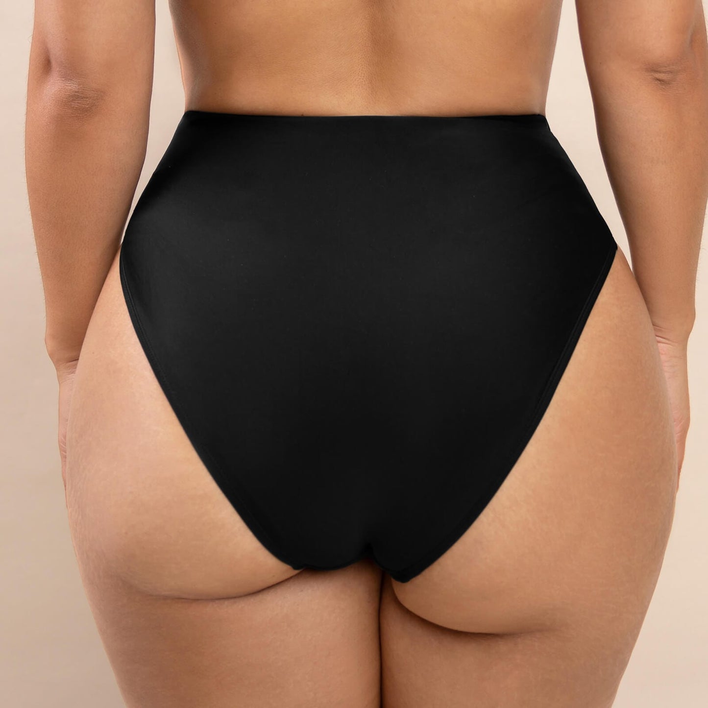 High-Waisted Tummy Sculpt Split Swim Bottom