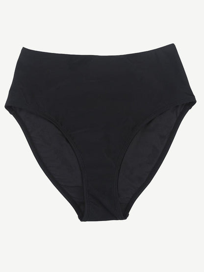 High-Waisted Tummy Sculpt Split Swim Bottom