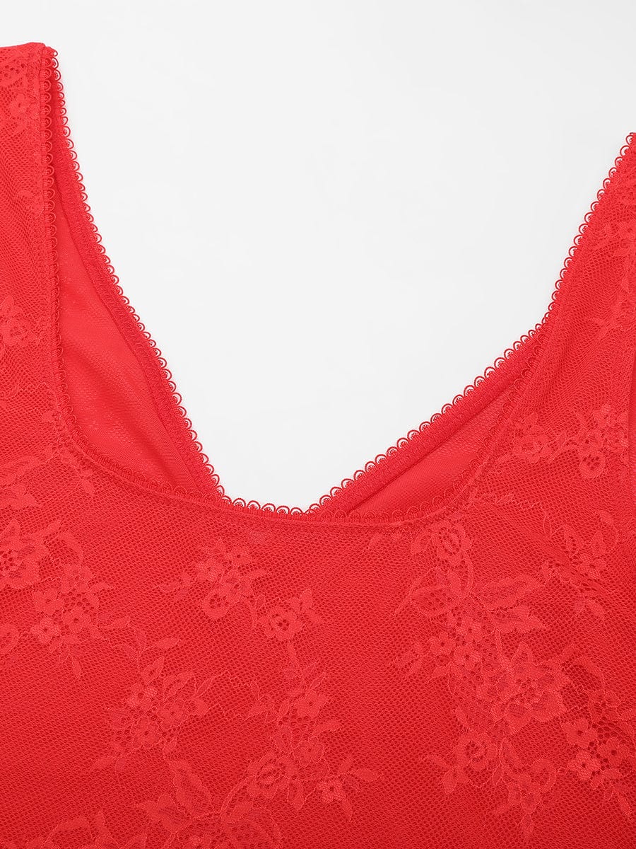 Lace Sculpt V-Neck Bodysuit