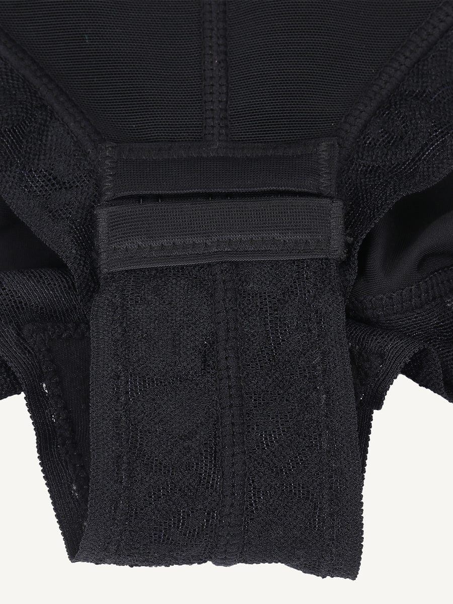 Luxe Sculpt U-Neck Front-Zip Lace Shaper