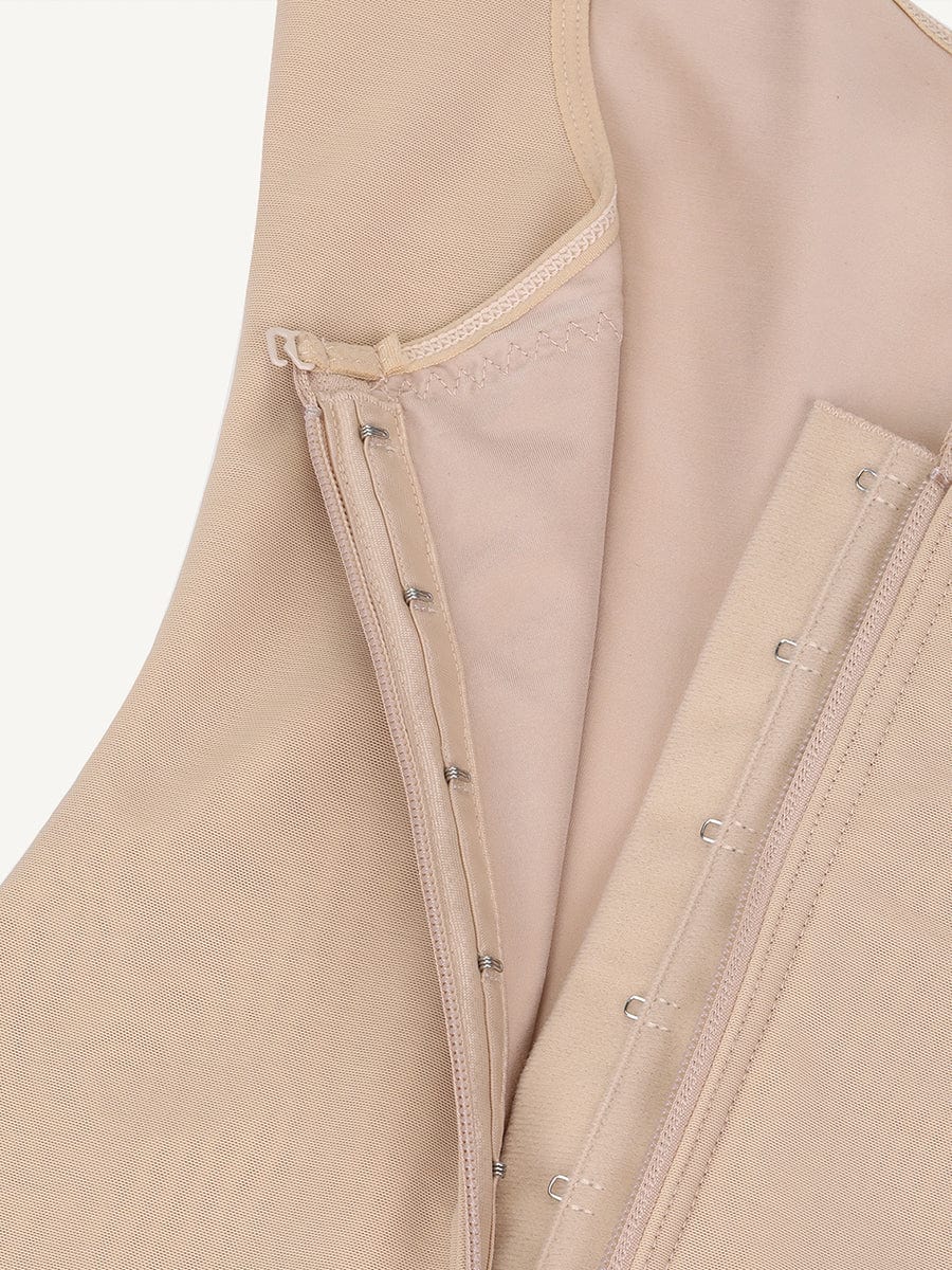 Luxe Sculpt U-Neck Front-Zip Lace Shaper